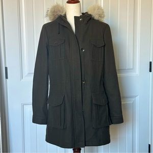 Real Fur Wool Blend 10 Duffle Coat 10